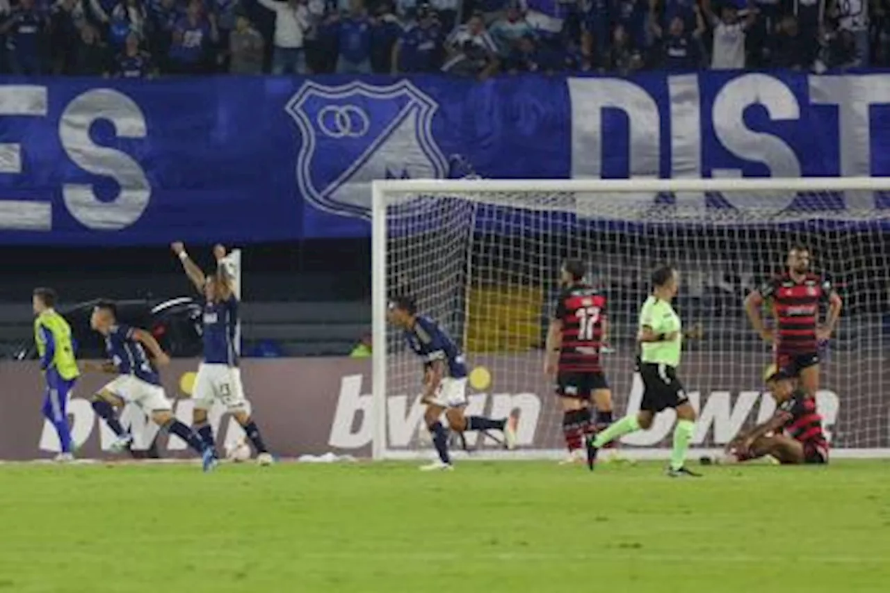 Ruiz y un espíritu azul que no se quebró: Millonarios vs Flamengo 1x1