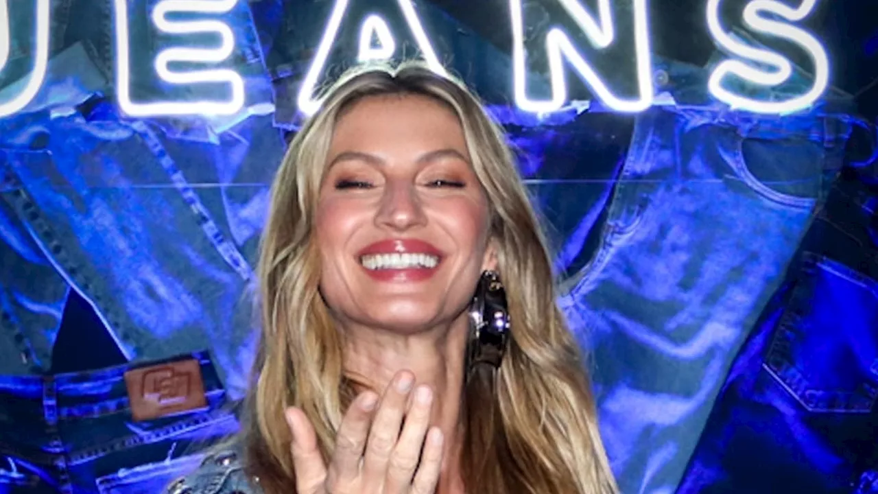 Gisele Bündchen Rocks Double-Denim Jumpsuit and Bra Combo at Colcci Jeans Event