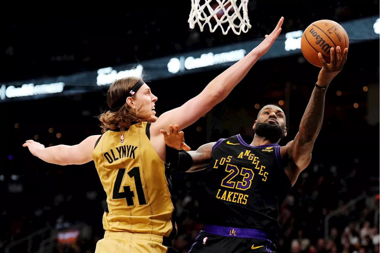 Russell leads Lakers past Raptors 128-111; Toronto’s losing skid stretches to 14