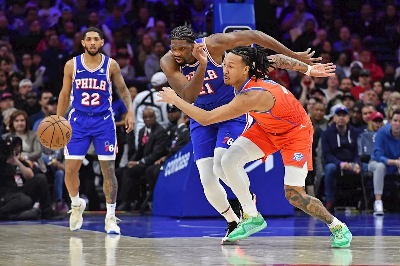 NBA: Sixers hold off Thunder in Joel Embiid's return