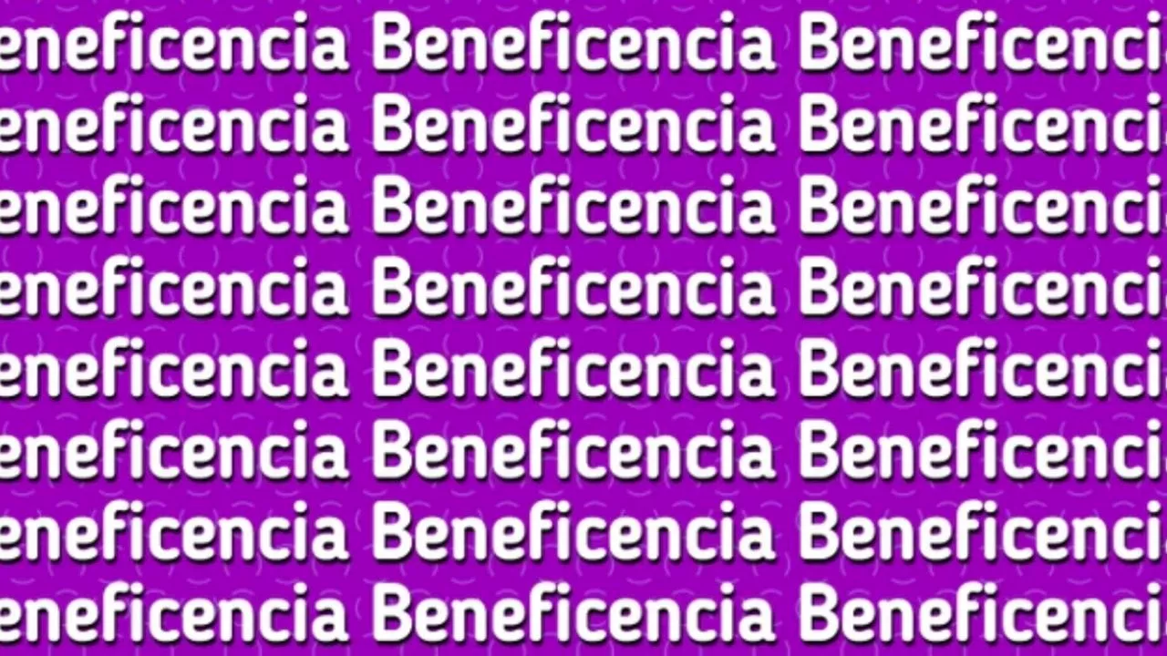 Sólo una persona con un coeficiente brillante puede encontrar la palabra ‘beneficiencia’ en solo 5 segundos