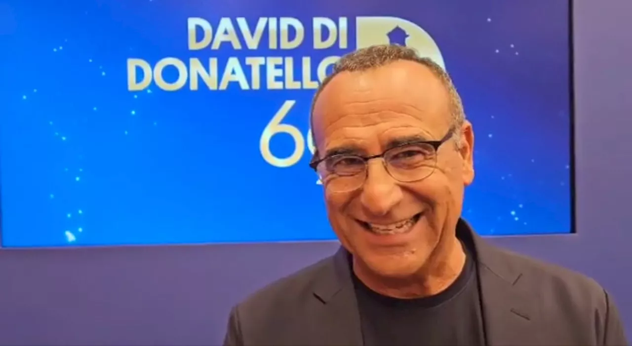 Carlo Conti prepara i David di Donatello 69: «Sono orgoglioso»