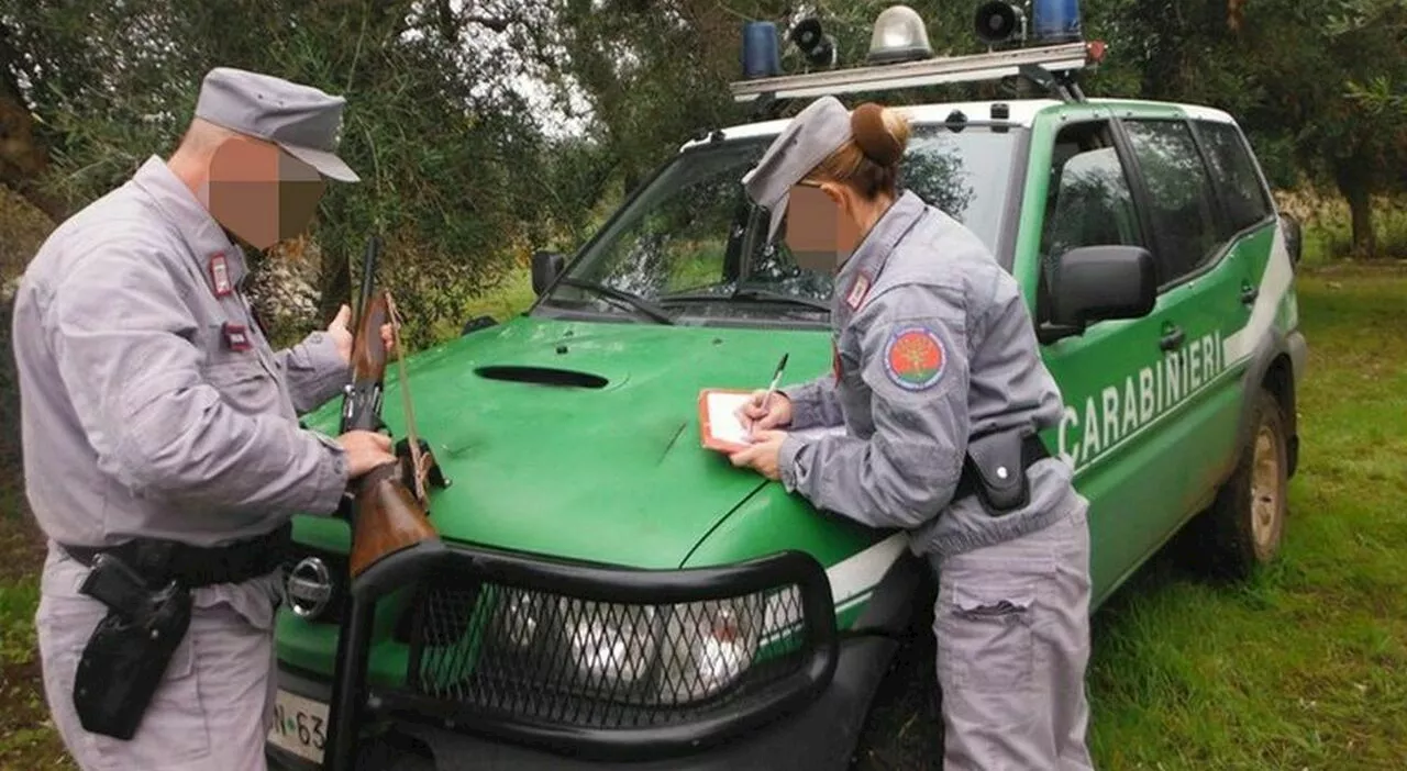 Spara agli uccelli dalla finestra di casa e le carcasse cadono in un asilo, la Forestale lo blocca e sequestra