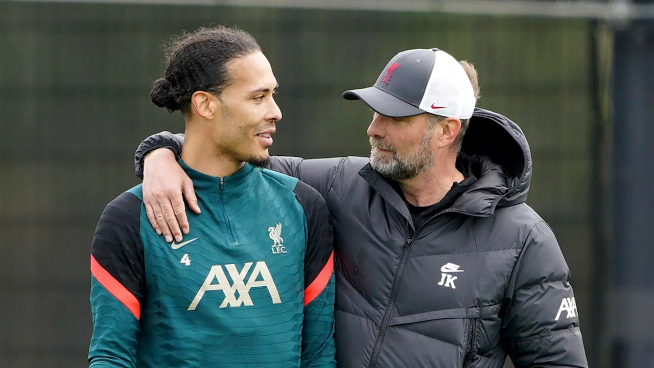 Liverpool captain Virgil van Dijk says he is 'dreading' Jurgen Klopp's exit