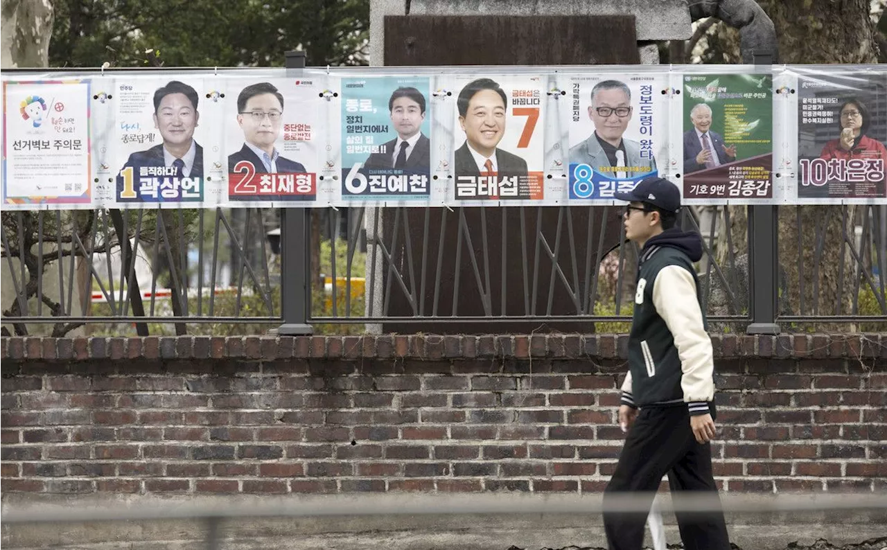 与党劣勢、物価上昇足かせ 韓国総選挙まで１週間