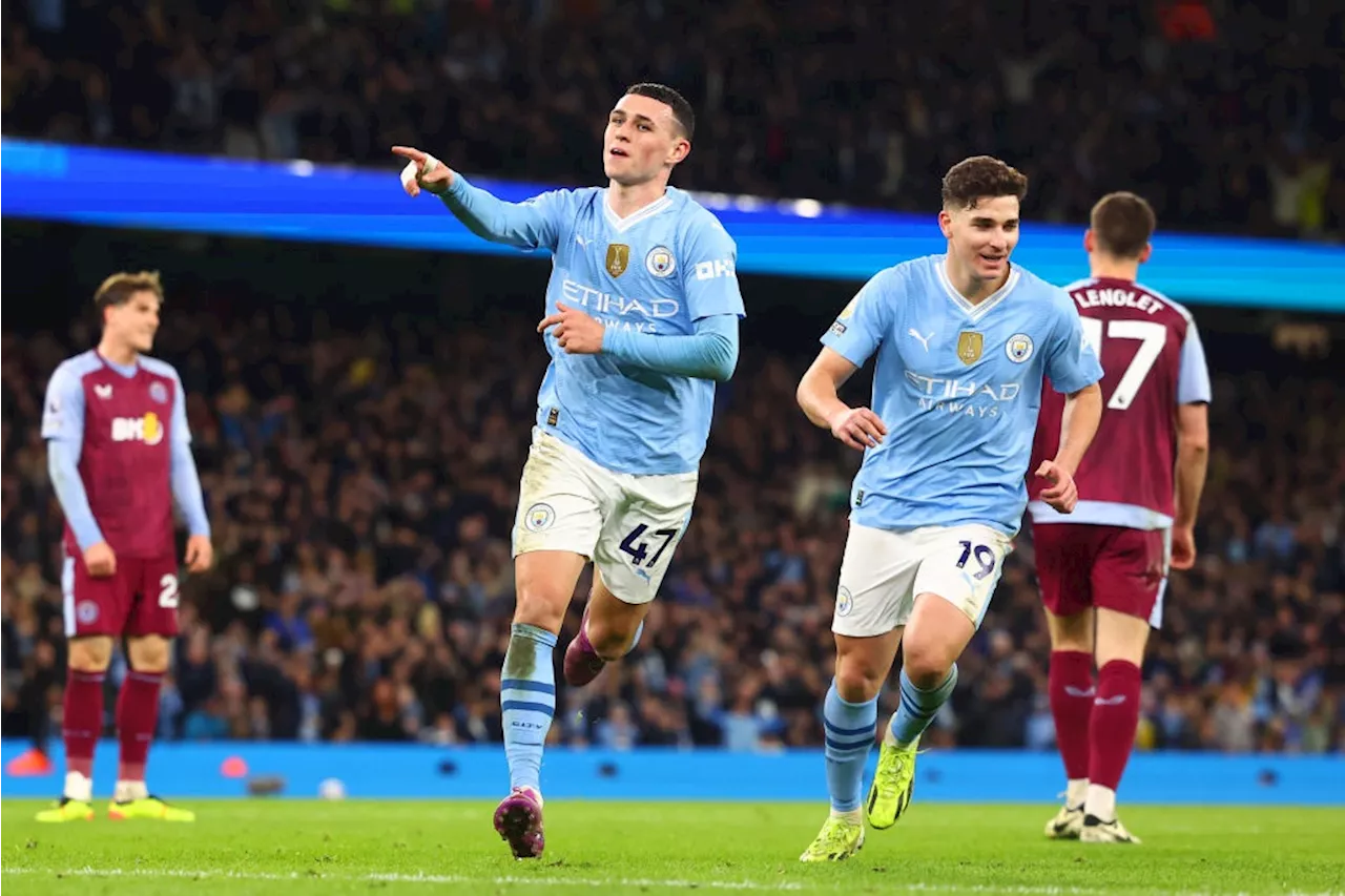 Manchester City Defeats Aston Villa 4-1 to Keep Title Hopes Alive