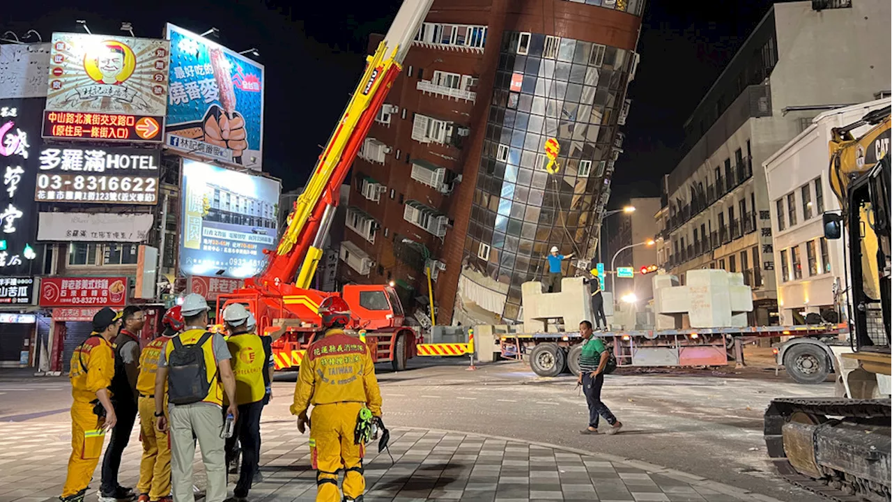 Powerful earthquake in Taiwan injures more than 1,000, strands dozens of quarry workers