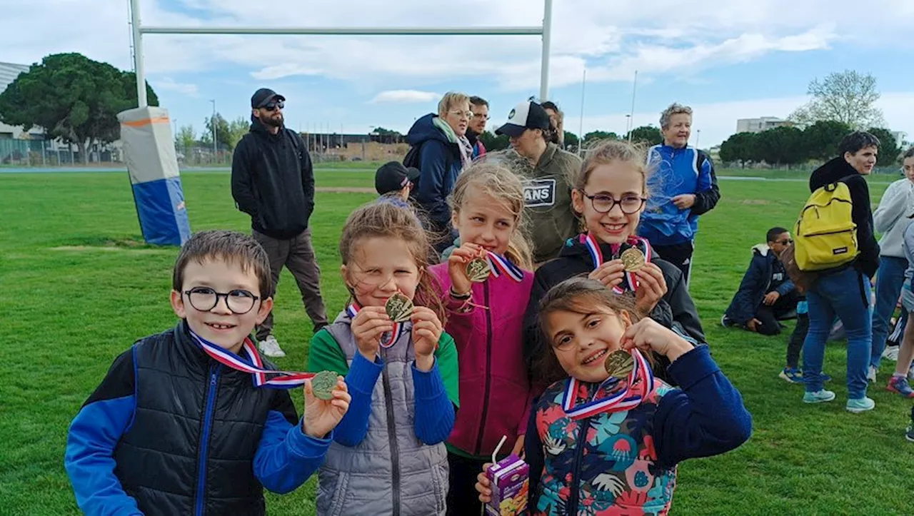 Les jeunes athlètes du club participent au premier kid athlé de la saison