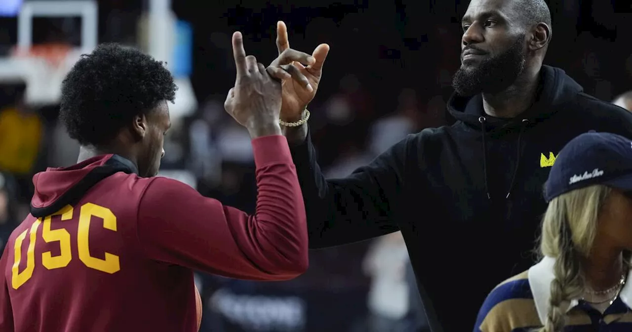 LeBron James on Bronny James' future: 'He has some tough decisions to make'