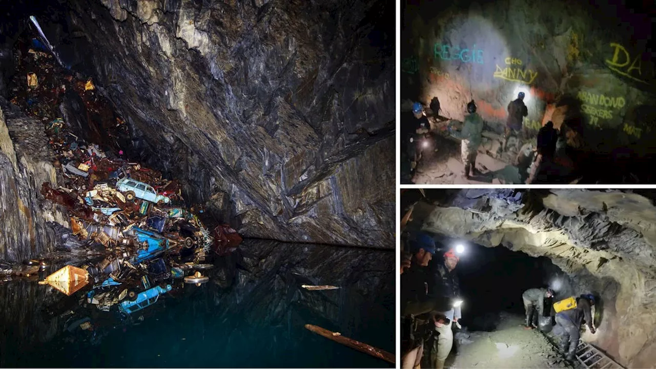 Influencers blamed for ruining ‘beautiful places’ as Welsh ‘cavern of lost souls’ is blighted by graffiti...