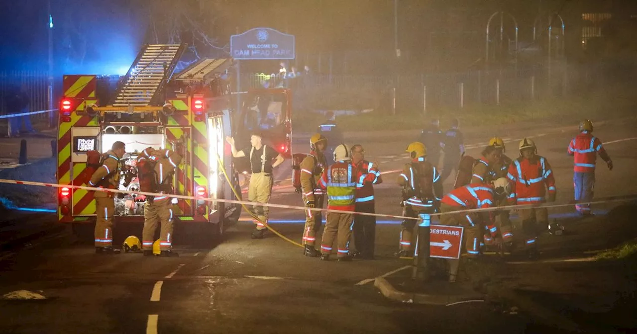 Huge Blaze Tears Through Building in Blackley