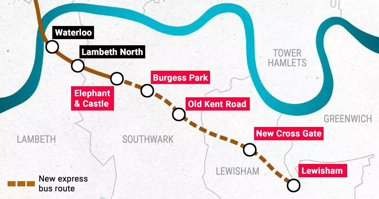 Map shows how new London express bus route could be extended