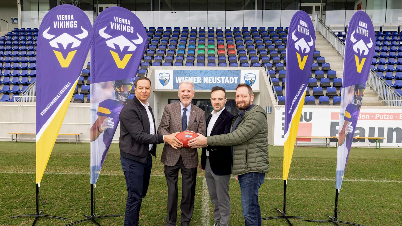 Footballer der Vienna Vikings erobern Stadion in Wiener Neustadt