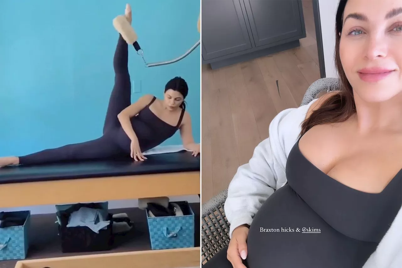 Pregnant Jenna Dewan Says She’s Experiencing ‘Braxton Hicks’ as She Does Pilates Workout