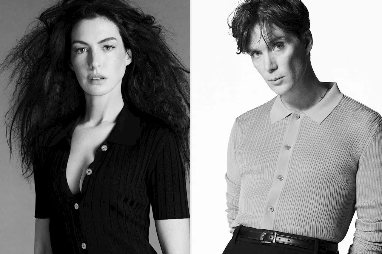 Anne Hathaway and Cillian Murphy Bring Oscar-Winner Energy to Sexy Versace 2024 Icons Campaign