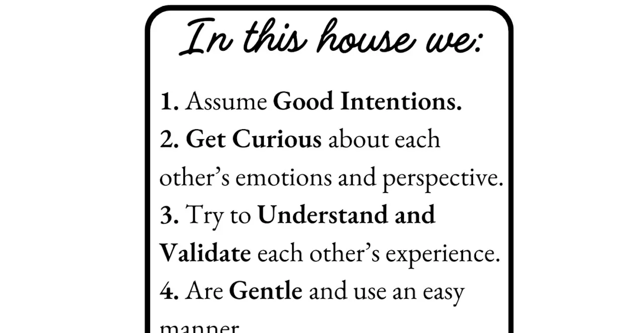 DBT house rules for harmony in your home.