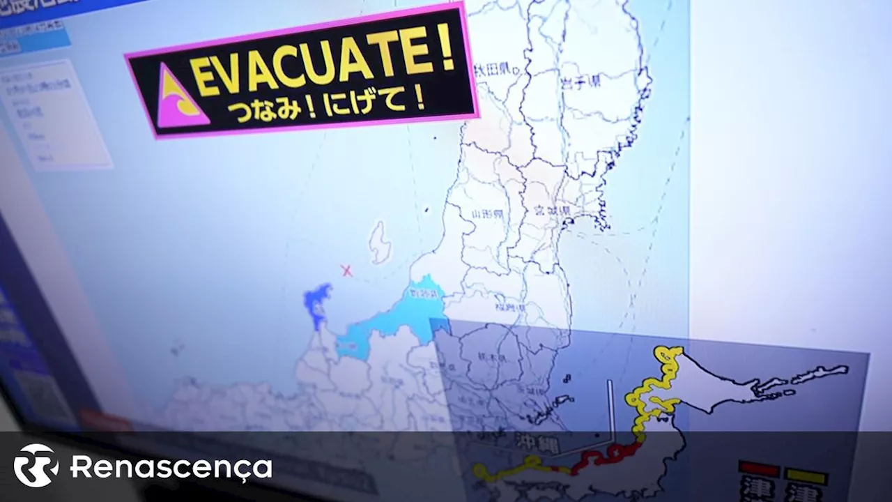 Alerta de tsunami emitido no Japão devido a sismo perto de Taiwan