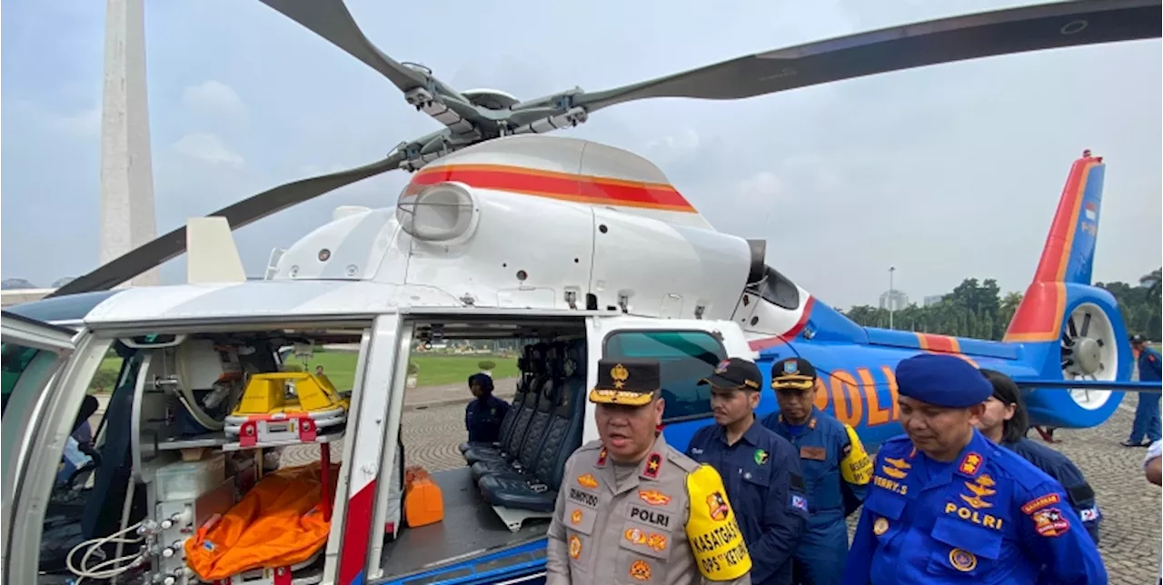 Polri Siapkan 2 Helikpoter Ambulans selama Arus Mudik dan Balik