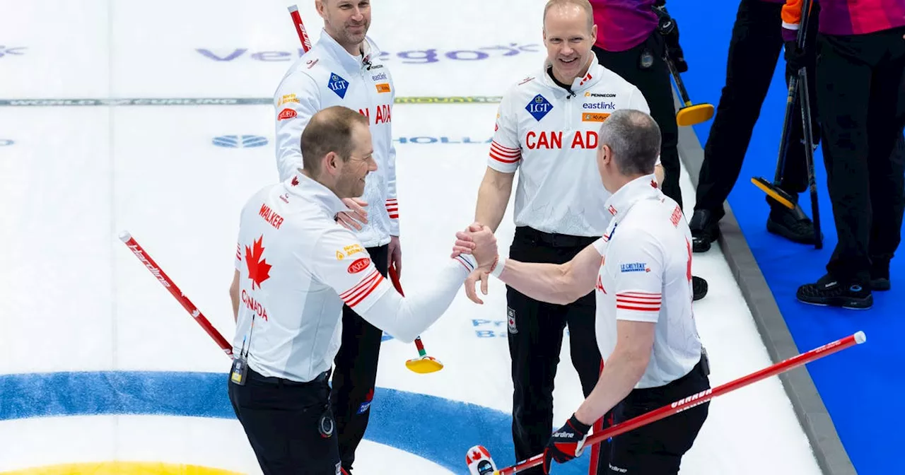 Canada's Brad Gushue improves to 7-1 at world curling championship