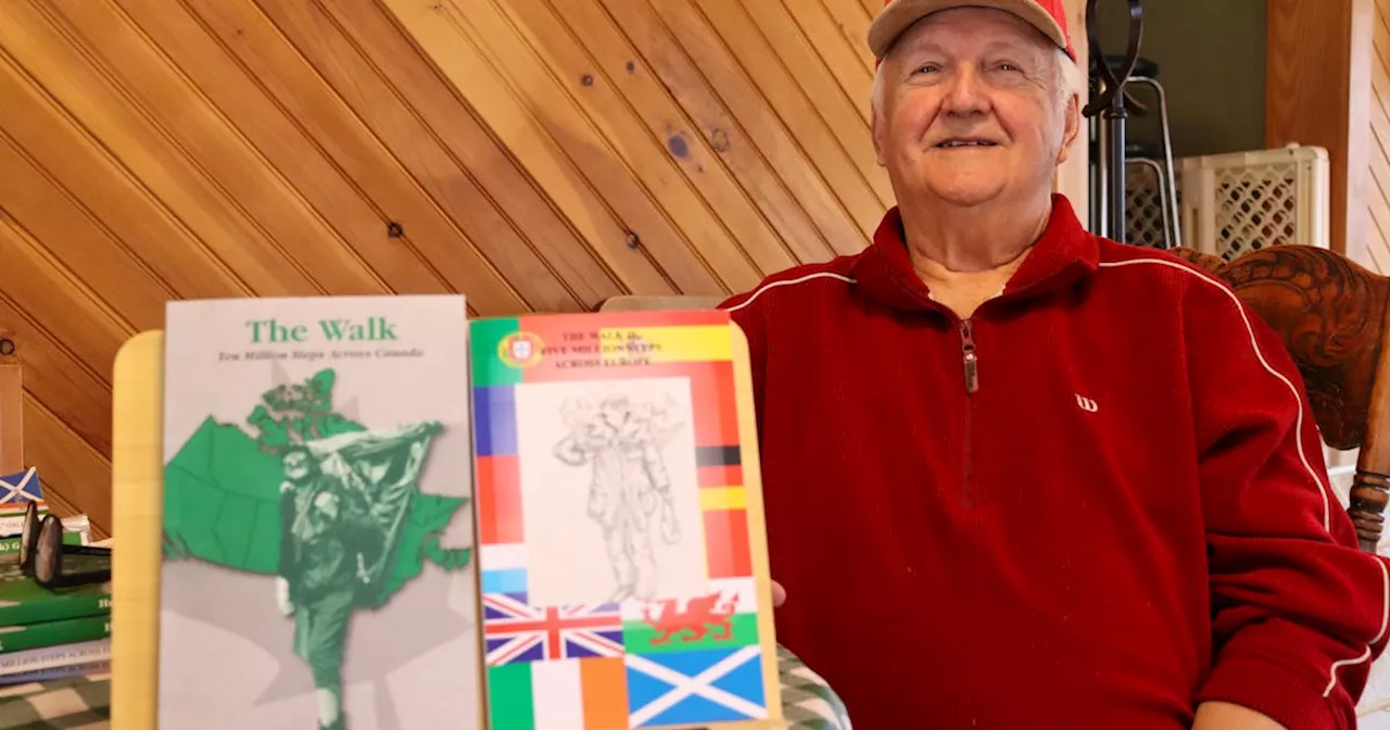 P.E.I. man who walked across Canada, Europe publishes books based on travel journals