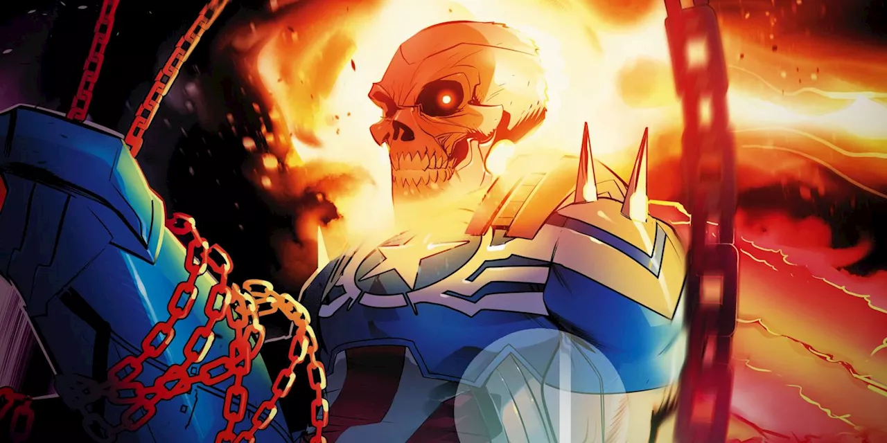 Captain America Takes A Hellish New Form as Ghost Rider in Marvel Art