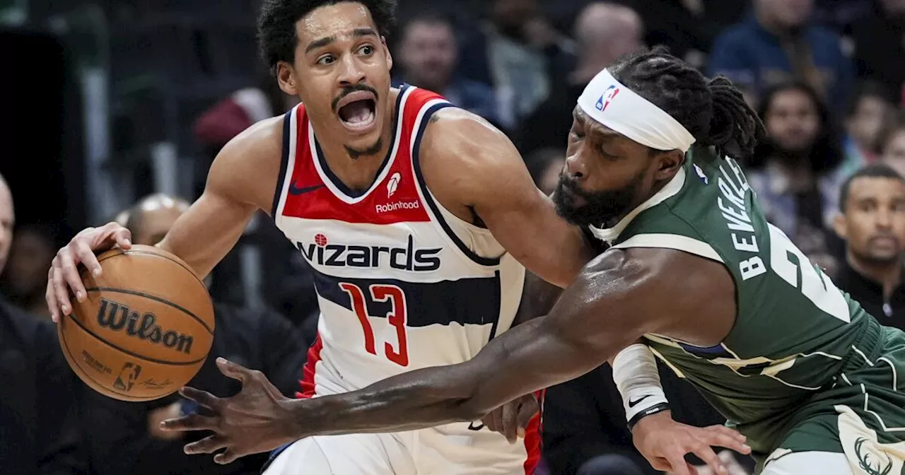 Wizards sobreviven a triple doble de Antetokounmpo y vencen 117-113 a Bucks