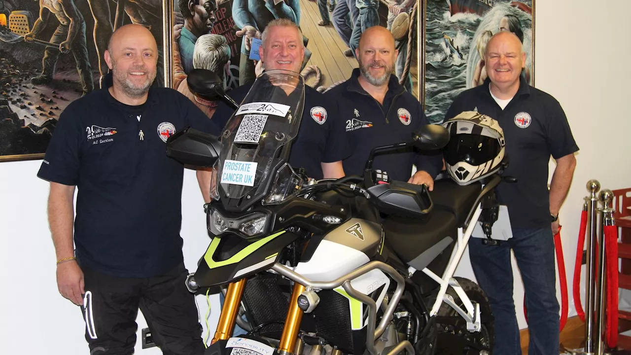 Motorcycle fundraiser from Aberdeen to Gibraltar in memory of man who died from prostate cancer