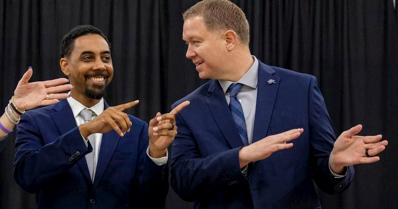 New Utah State basketball coach Jerrod Calhoun makes a bold claim on his first day