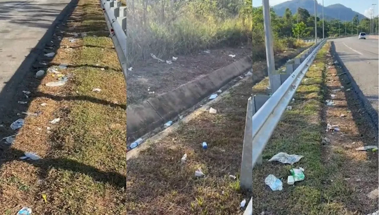 Trash-filled Roadside on the Way to Gua Musang