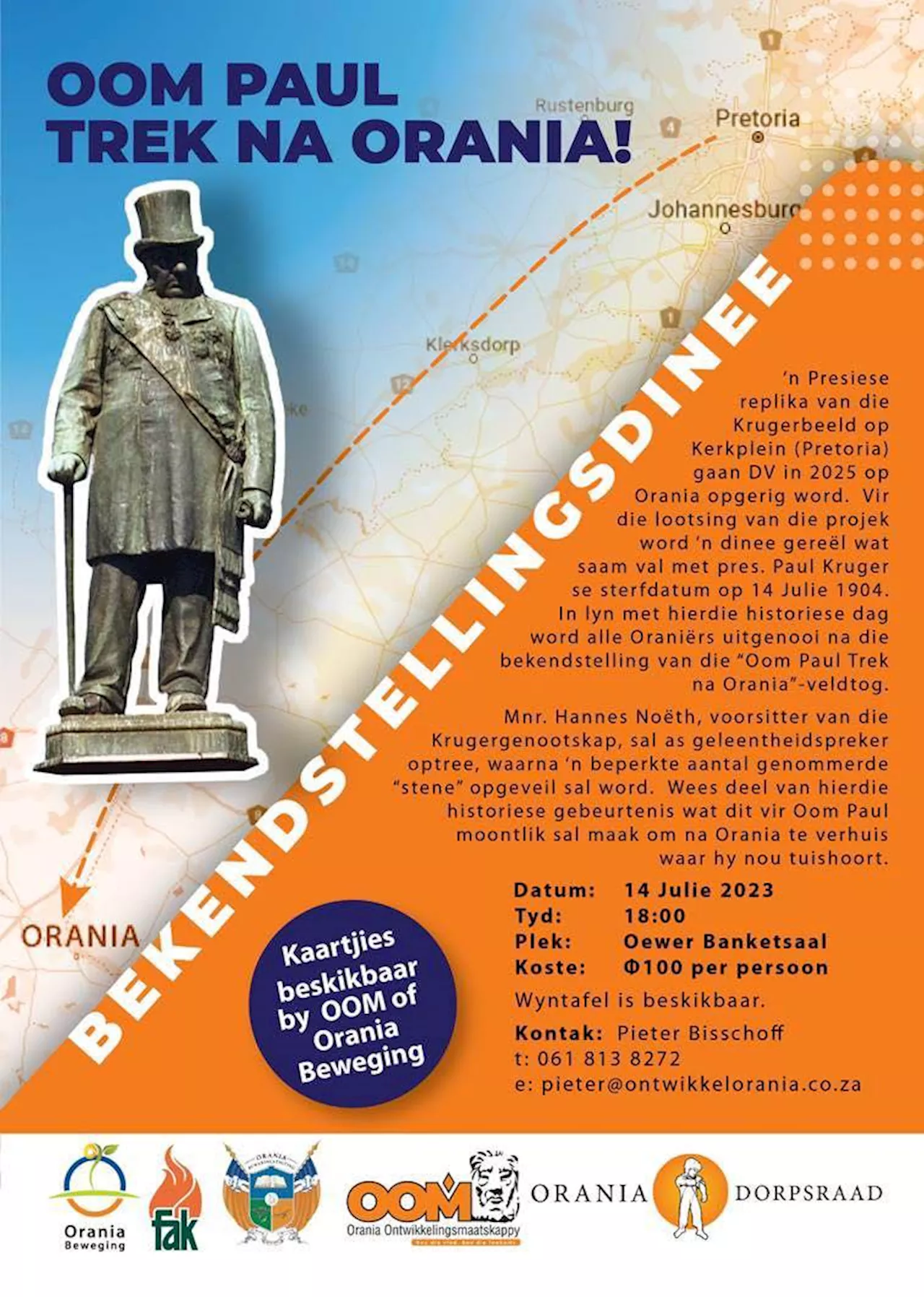 Orania gets giant replica statue of Paul Kruger (for some reason)