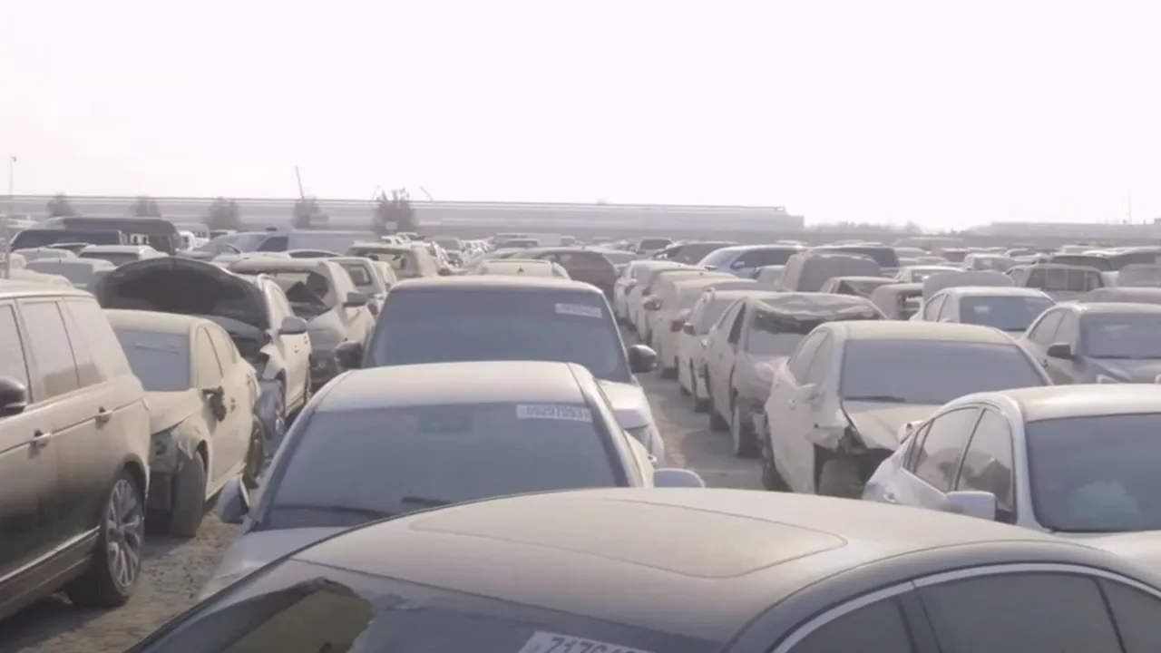 Luxury car graveyard where thousands of Lamborghini & Ferrari are abandoned in wake of horror crashes...