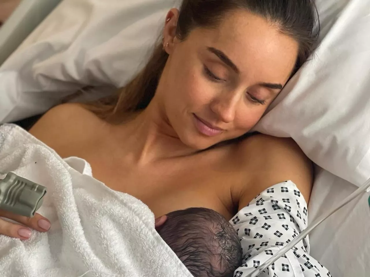 Peter Andre’s wife Emily gives birth to third child – and reveals baby’s gender for first time...