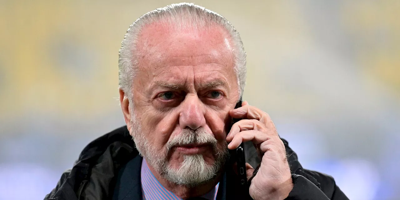 Il presidente del Napoli, Aurelio De Laurentiis, interrogato per falso in bilancio