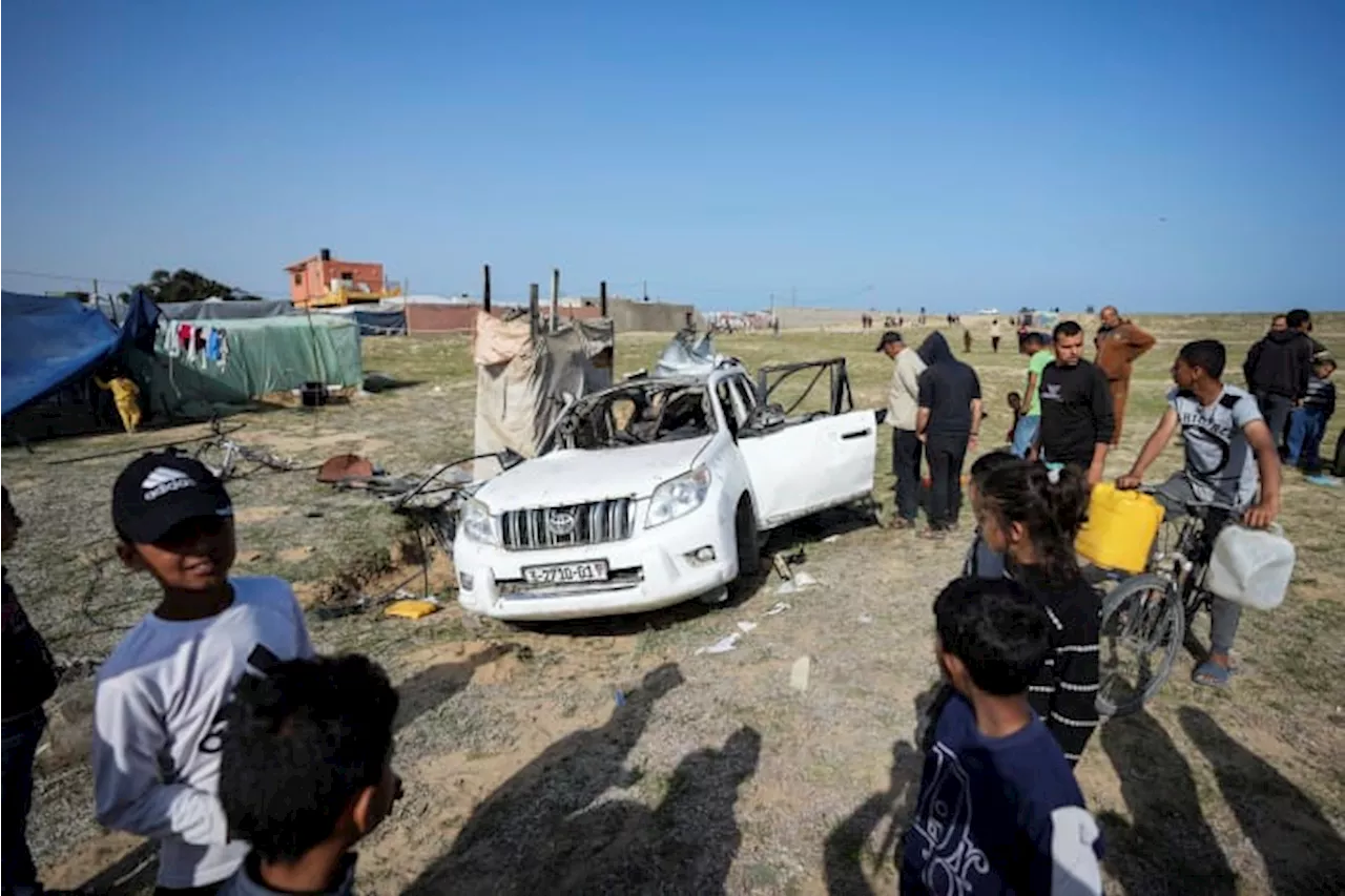 Bodies of 6 foreign aid workers slain in Israeli strikes are transported out of Gaza