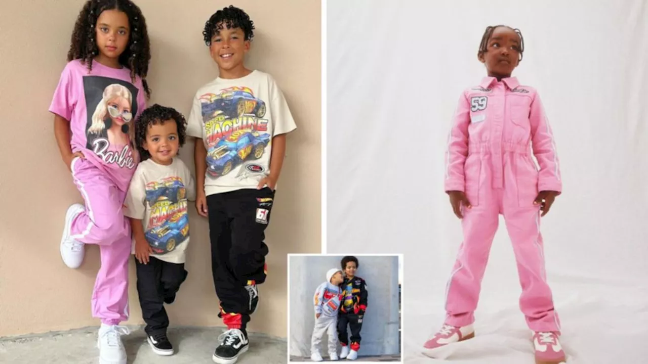 Cotton On Kids Barbie and Hot Wheels collection with racewear inspired fashion