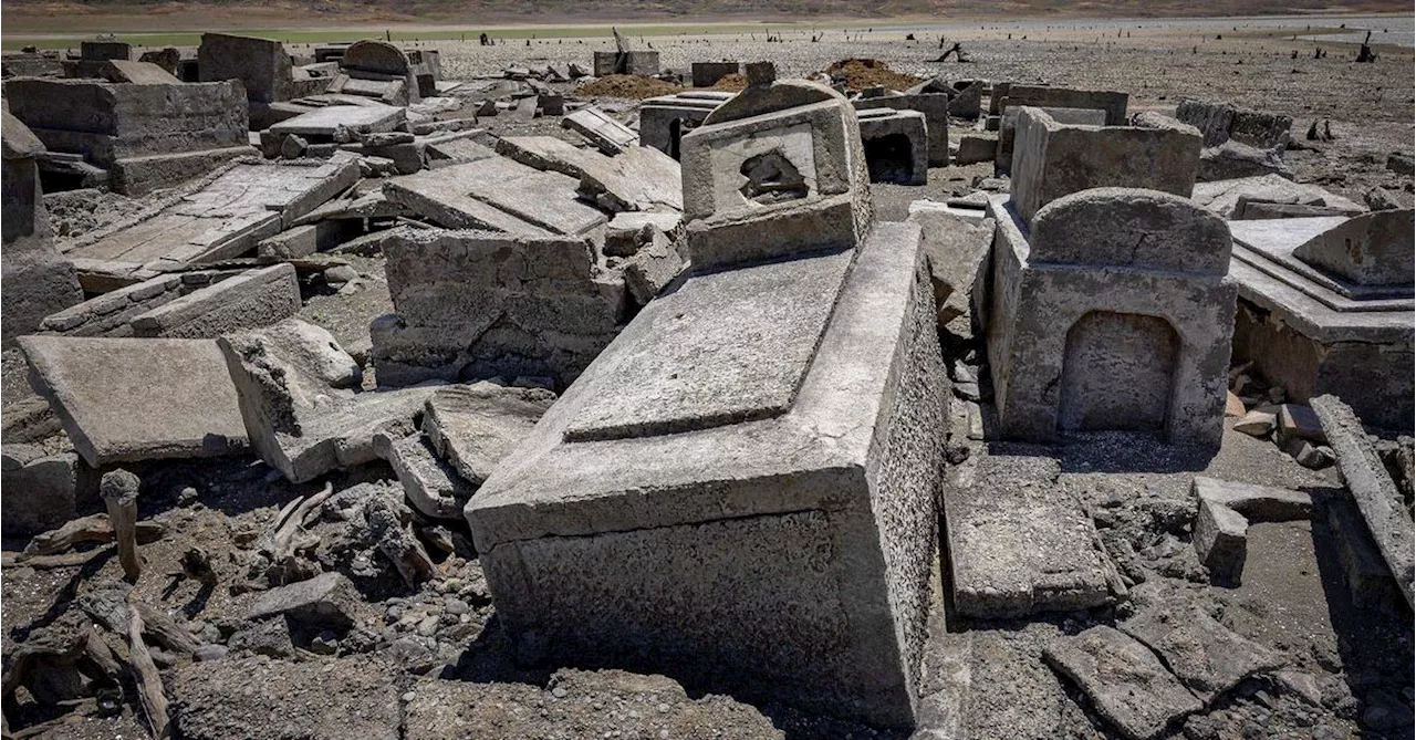 A 300-year-old settlement resurfaces as severe drought dries up a dam in the Philippines