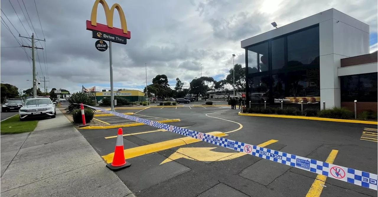 Teen charged as man fights for life following stabbing outside McDonald's