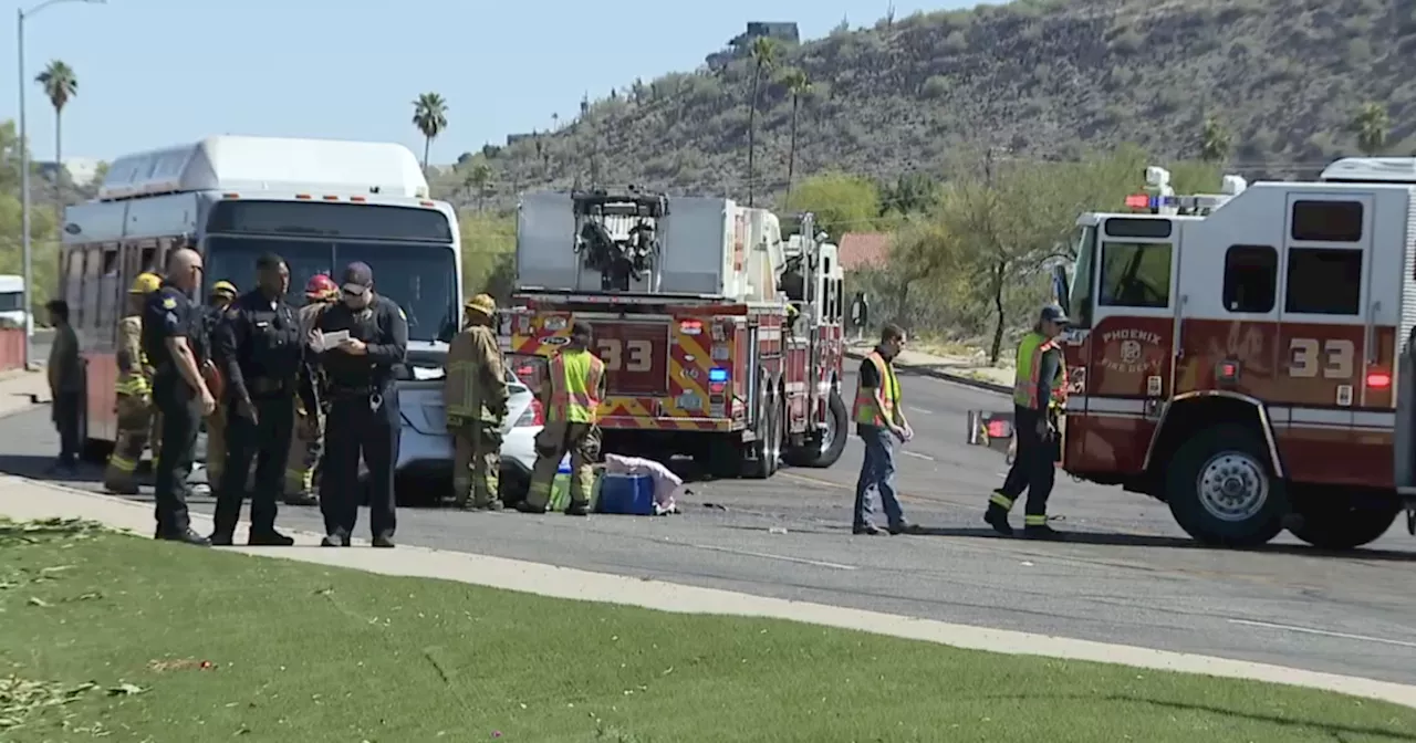 Woman dead after crash involving Valley Metro bus near 19th Avenue and Cactus Road