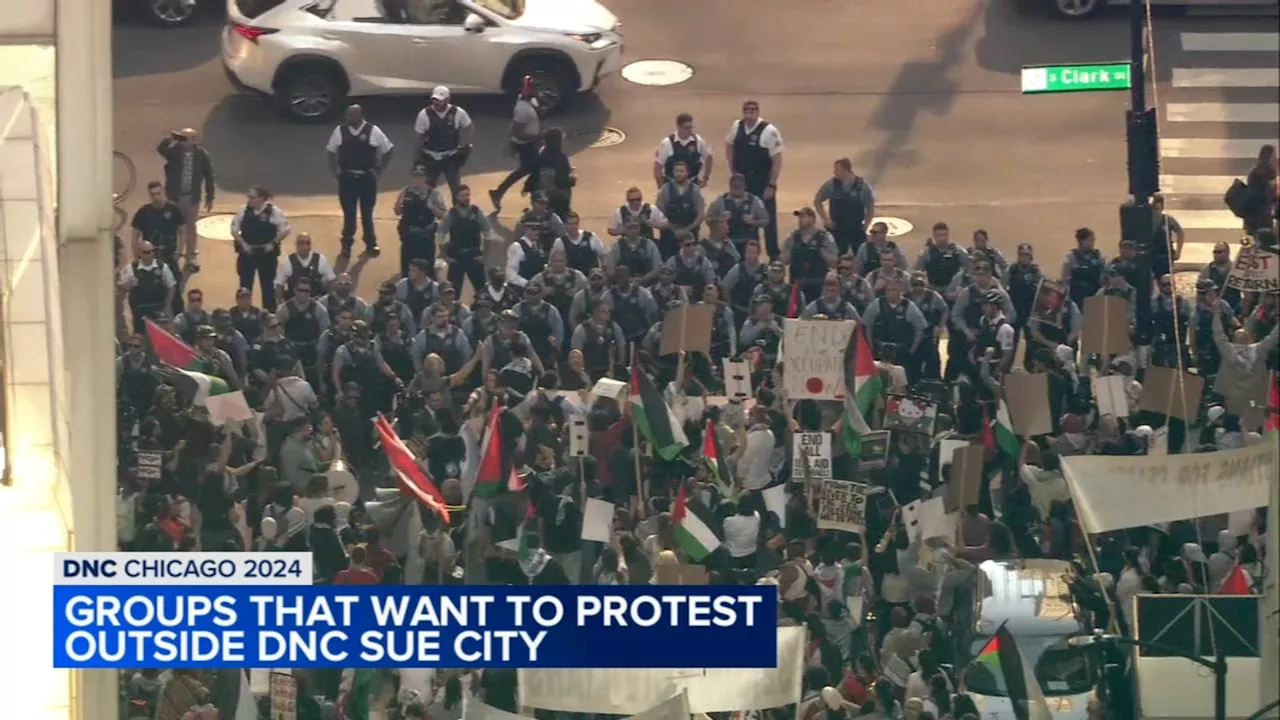 Protesters who want to demonstrate outside United Center during DNC take city to federal court