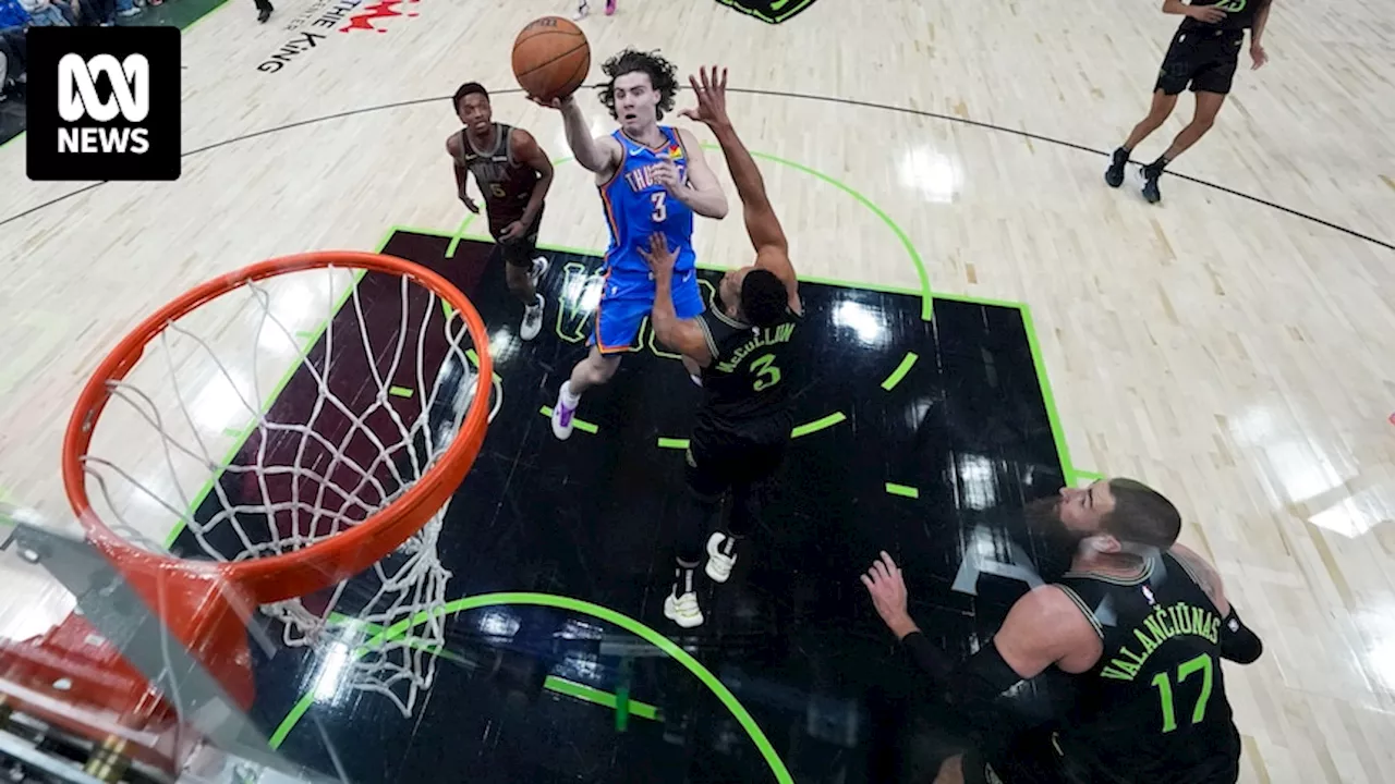 NBA playoffs: Josh Giddey's heroics help Oklahoma City Thunder to record-breaking series win