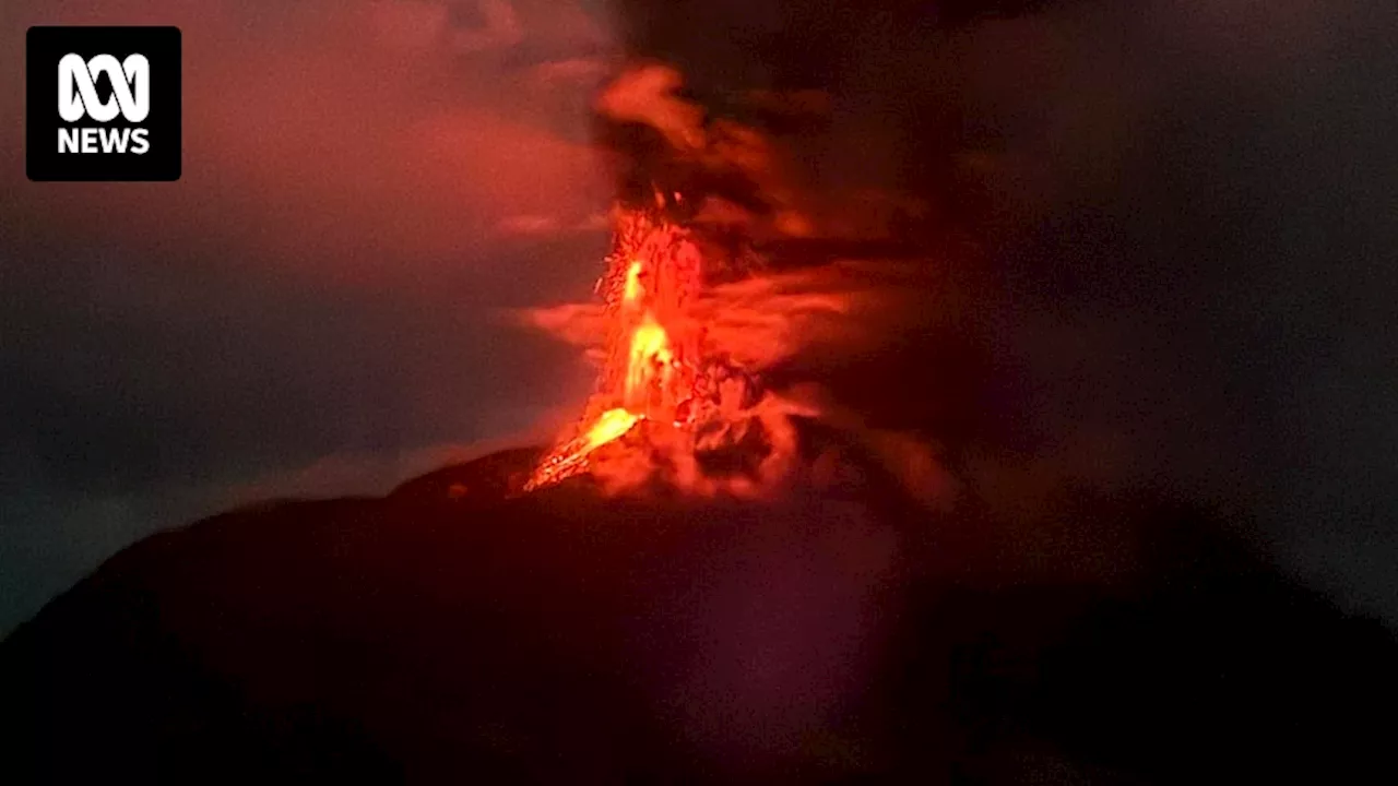 Thousands evacuated amid tsunami threat as Indonesian volcano erupts again