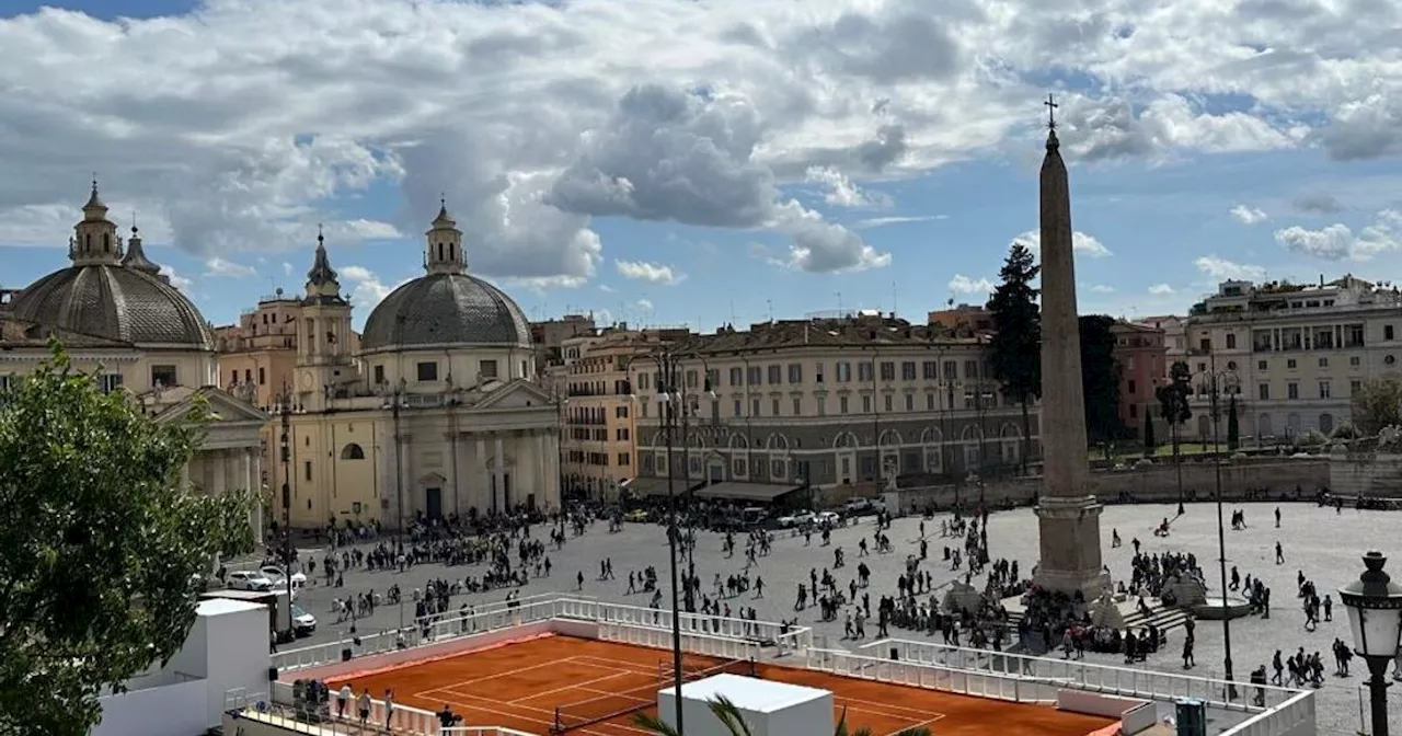 Tennis, la magia degli Internazionali arriva a Piazza del Popolo