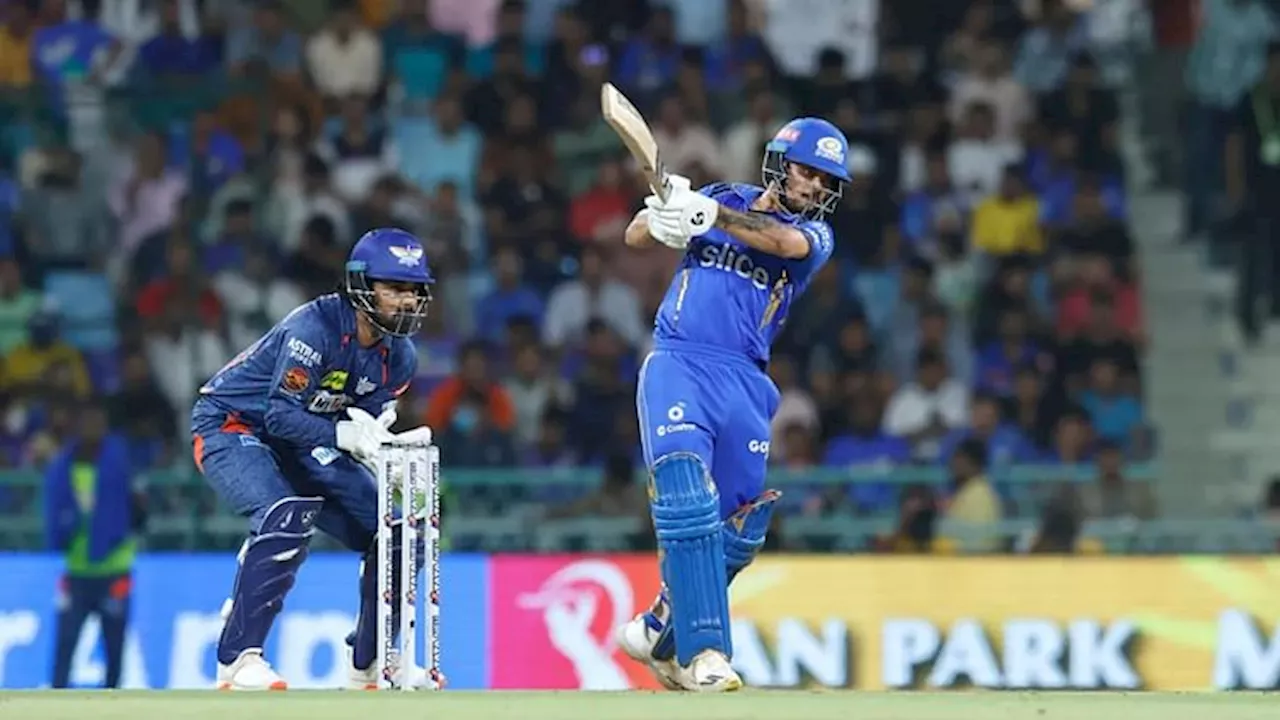 LSG vs MI Live Score : मुंबई को लगा सातवां झटका, नेहल के बाद नबी भी आउट, मोहसिन को मिली सफलता