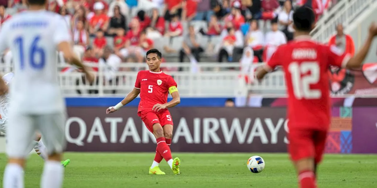 Meski Kartu Merah, Nama Rizky Ridho Masuk Daftar Pemain Terbaik Indonesia U-23 Saat Hadapi Uzbekistan