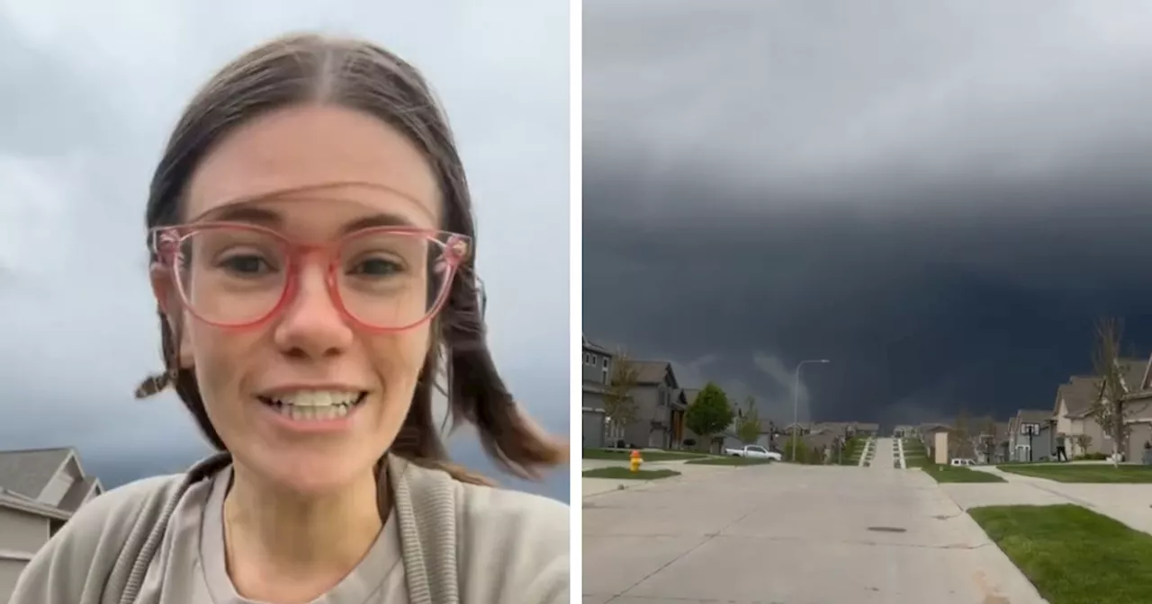 People Stunned As Midwestern Woman Goes Outside To Film Tornado After Hearing Sirens