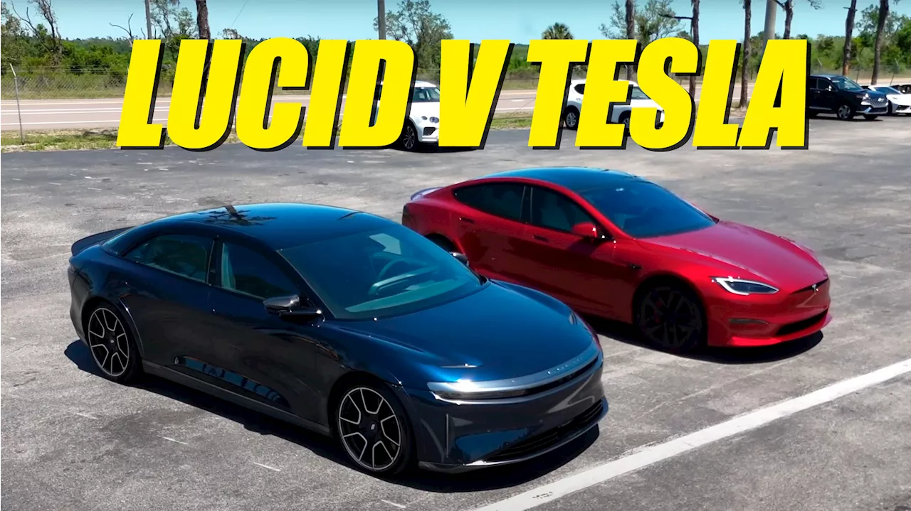 Lucid Air Sapphire Leaves Tesla Model S Plaid For Dead