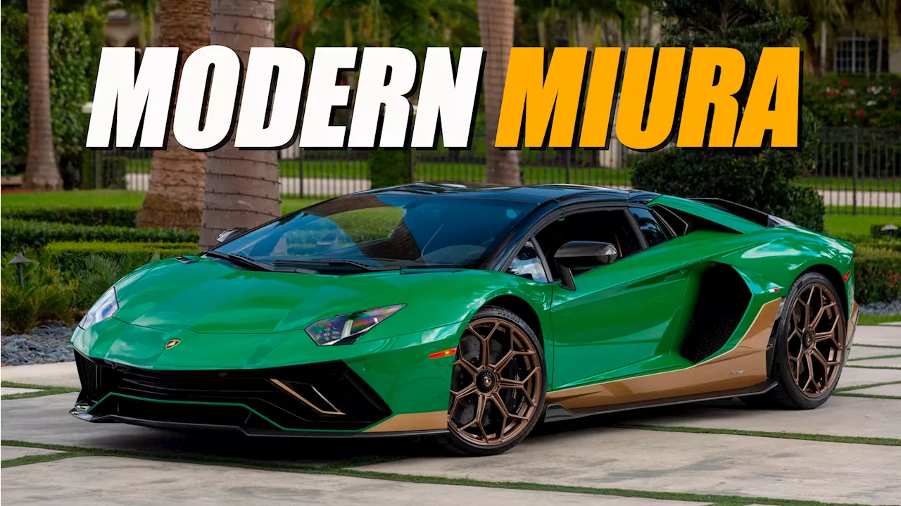 Ultra-Rare Lamborghini Aventador Ultimae Roadster Pays Tribute To Miura