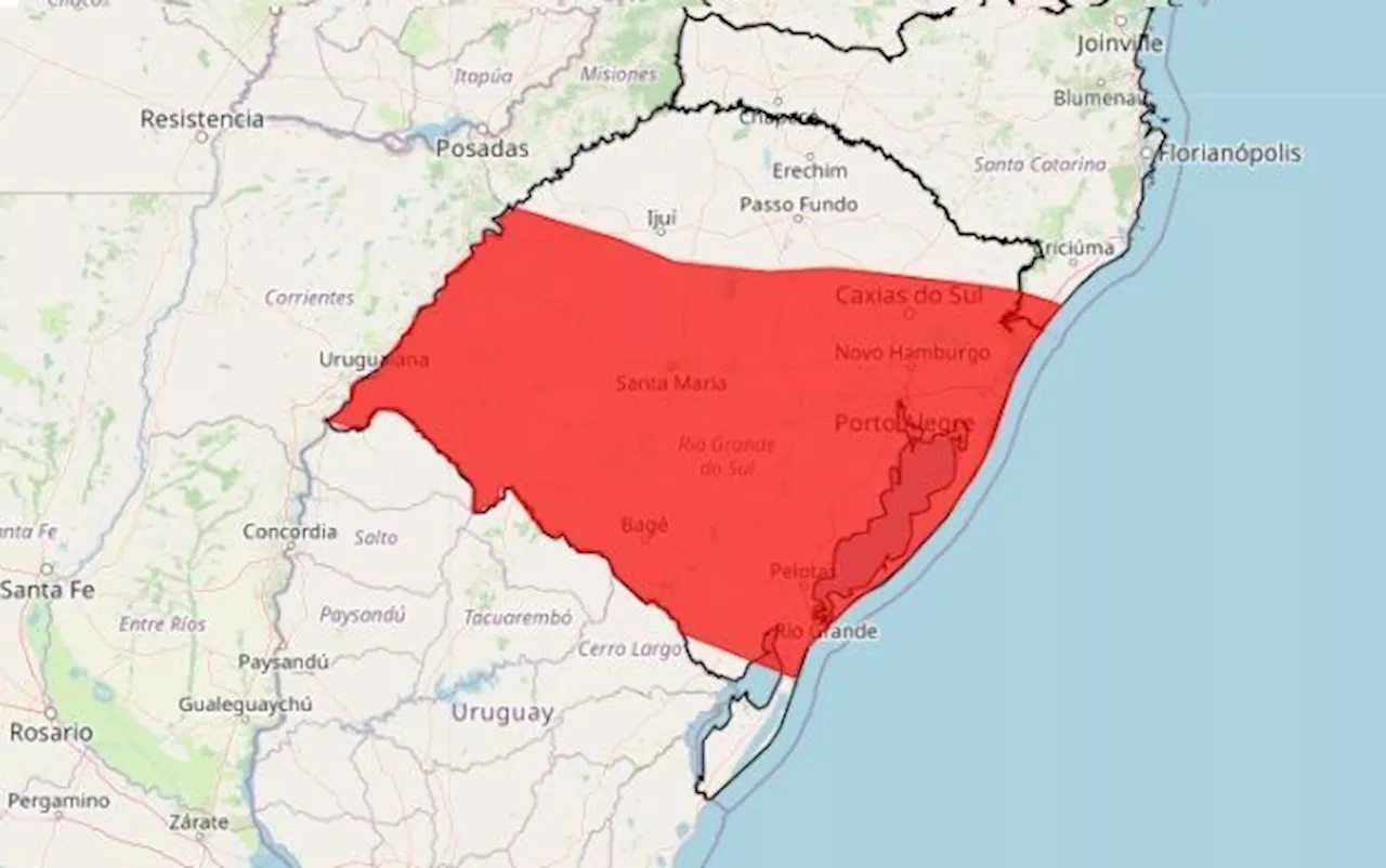 Inmet: Rio Grande do Sul e litoral catarinense seguem em alerta de grande perigo para alagamentos