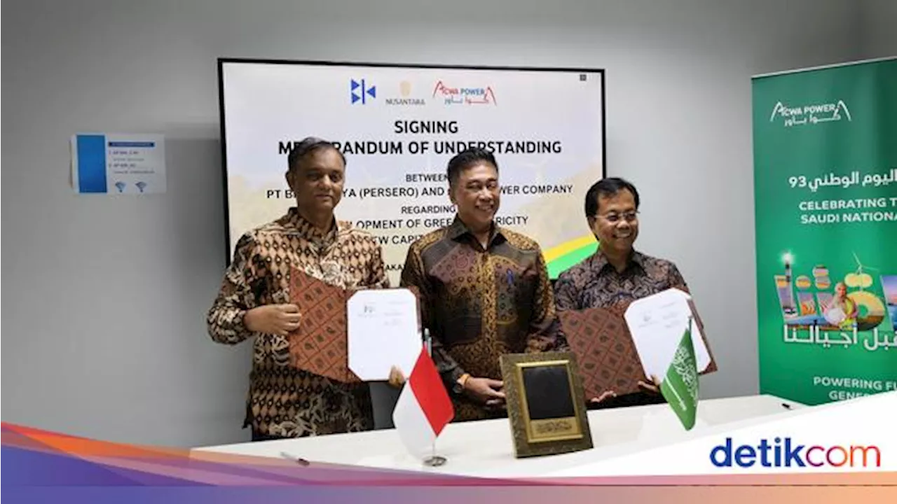 Perusahaan Arab Saudi Garap Pembangkit Listrik Hijau di IKN