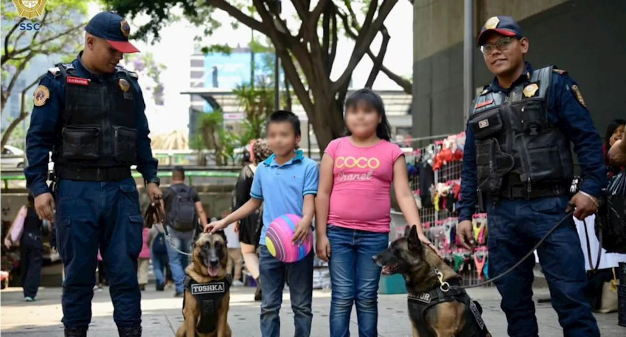 CDMX: Secretaría de Seguridad celebra el Día del Niño regalando juguetes y pintando caritas